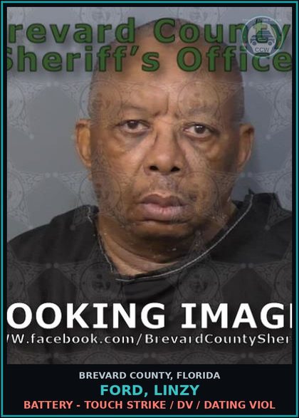 CCW arrest card for FORD, LINZY in Brevard County: Battery - Touch Strike / DV / Dating Viol