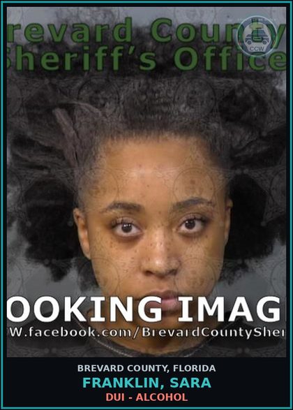 CCW arrest card for FRANKLIN, SARA in Brevard County: DUI - Alcohol