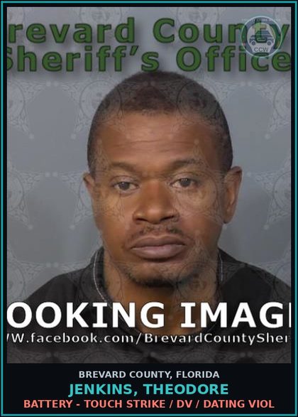 CCW arrest card for Jenkins, Theodore in Brevard County: Battery - Touch Strike / DV / Dating Viol