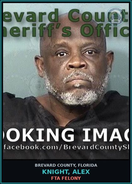 CCW arrest card for Knight, Alex in Brevard County: FTA Felony