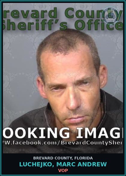 CCW arrest card for LUCHEJKO, MARC ANDREW in Brevard County: VOP