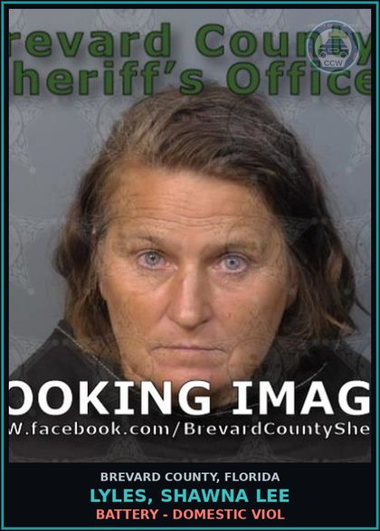 CCW arrest card for LYLES, SHAWNA LEE in Brevard County: Battery - Domestic Viol
