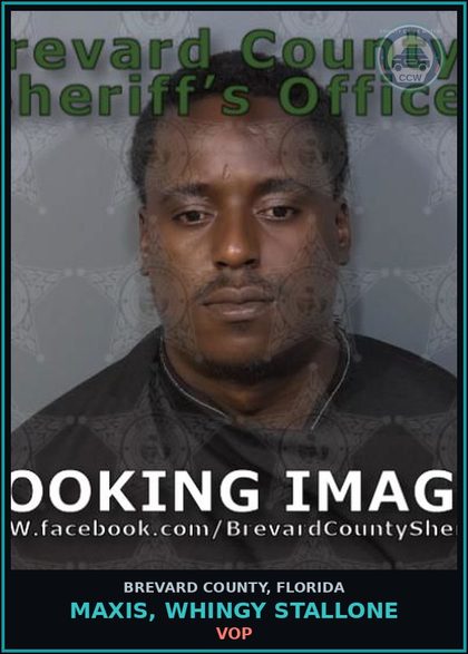 CCW arrest card for MAXIS, WHINGY STALLONE in Brevard County: VOP