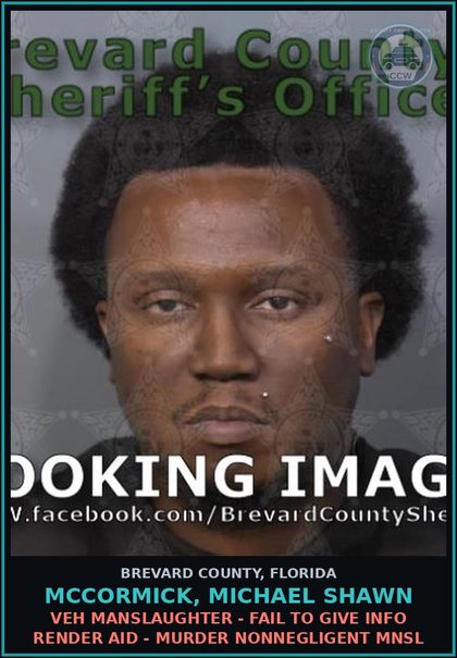 CCW arrest card for MCCORMICK, MICHAEL SHAWN in Brevard County: Reckless Driving-Serious Bodily Injury
