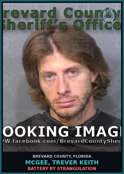 CCW arrest card for MCGEE, TREVER KEITH in Brevard County: Violation Conditional Release Re Domestic Violence