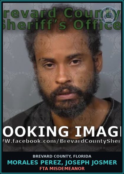 CCW arrest card for Morales Perez, Joseph Josmer in Brevard County: FTA Misdemeanor