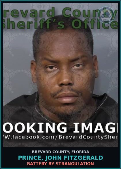 CCW arrest card for PRINCE, JOHN FITZGERALD in Brevard County: Battery by Strangulation
