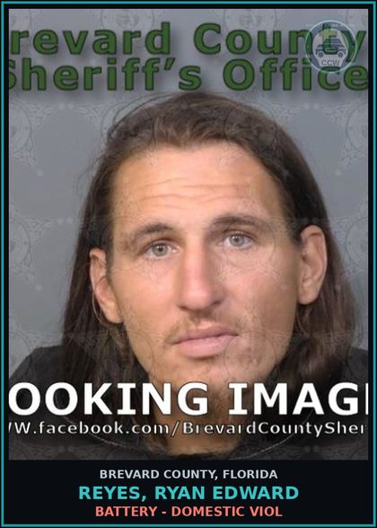 CCW arrest card for Reyes, Ryan Edward in Brevard County: Posses contr substance w/o Prescription