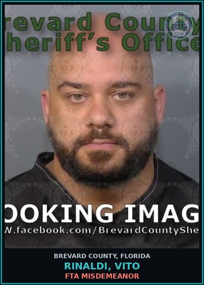 CCW arrest card for RINALDI, VITO in Brevard County: FTA Misdemeanor