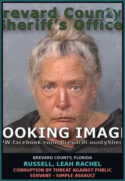 CCW arrest card for RUSSELL, LEAH RACHEL in Brevard County: Possess Consume Alcohol in Park/Recreational Facility