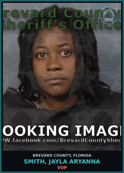 CCW arrest card for SMITH, JAYLA ARYANNA in Brevard County: VOP