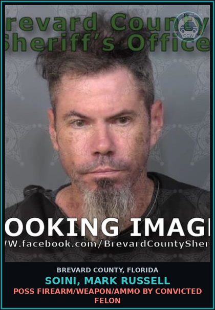 CCW arrest card for SOINI, MARK RUSSELL in Brevard County: Resist Officer WO Viol
