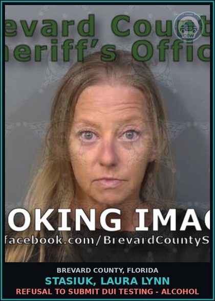 CCW arrest card for STASIUK, LAURA LYNN in Brevard County: VOP