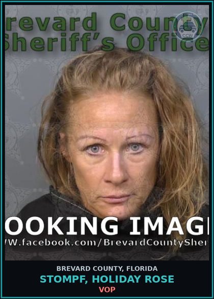 CCW arrest card for STOMPF, HOLIDAY ROSE in Brevard County: VOP