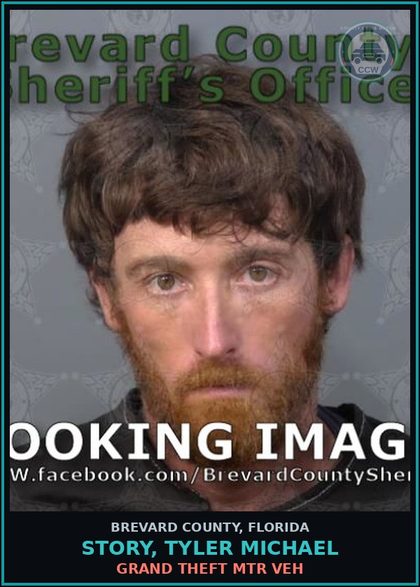 CCW arrest card for Story, Tyler Michael in Brevard County: Fail Redeliver Leased Prop >$300