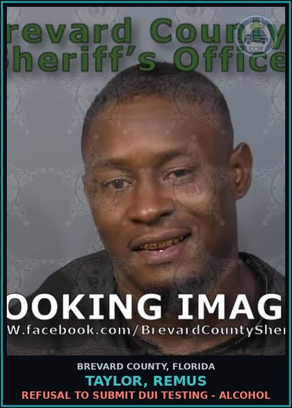 CCW arrest card for Taylor, Remus in Brevard County: VOP