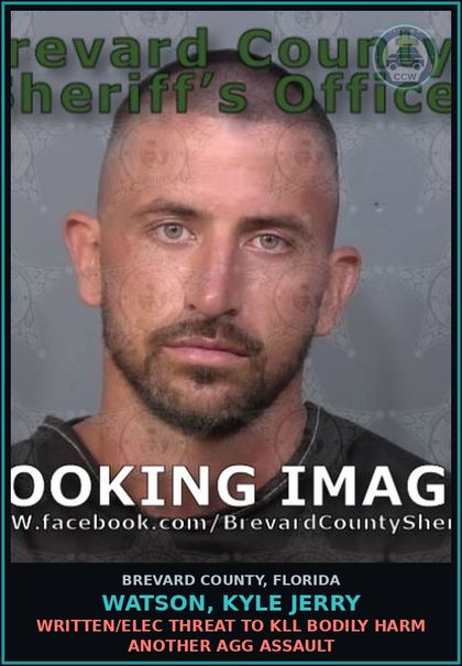 CCW arrest card for Watson, Kyle JERRY in Brevard County: Violation Conditional Release Re Domestic Violence