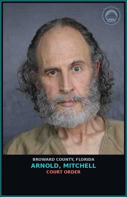 CCW arrest card for ARNOLD, MITCHELL in Broward County: COURT ORDER