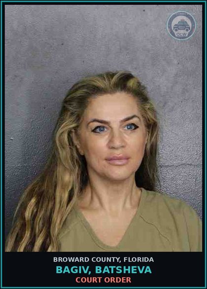 CCW arrest card for BAGIV, BATSHEVA in Broward County: COURT ORDER