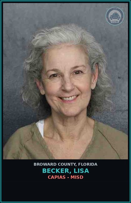CCW arrest card for BECKER, LISA in Broward County: CAPIAS - MISD