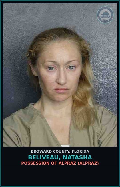 CCW arrest card for BELIVEAU, NATASHA in Broward County: CAUSE chld BECOME DELINQ DEPEND NEEDY