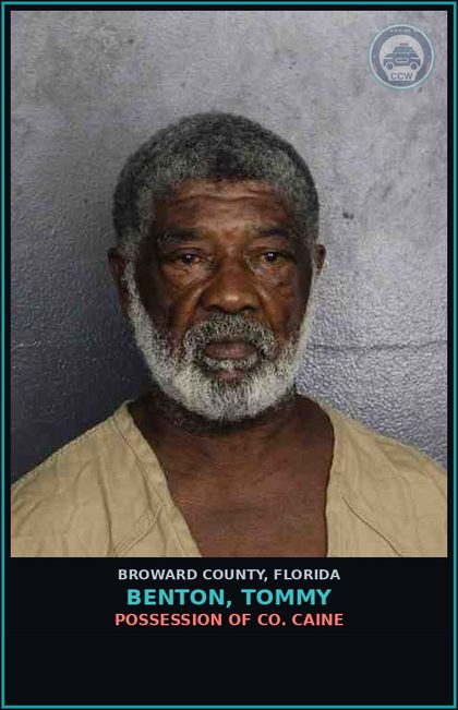 CCW arrest card for BENTON, TOMMY in Broward County: FLEE ATTEMPT TO ELUDE LAW ENFORCEMENT