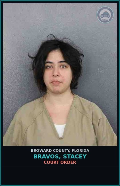 CCW arrest card for BRAVOS, STACEY in Broward County: COURT ORDER
