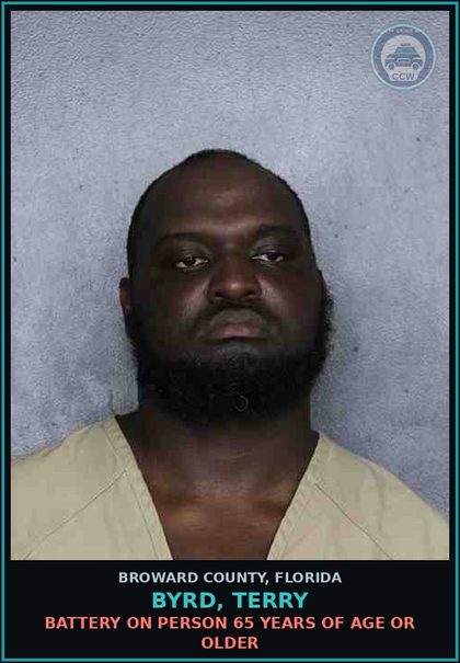 CCW arrest card for BYRD, TERRY in Broward County: BATTERY ON PERSON 65 YEARS OF AGE OR OLDER