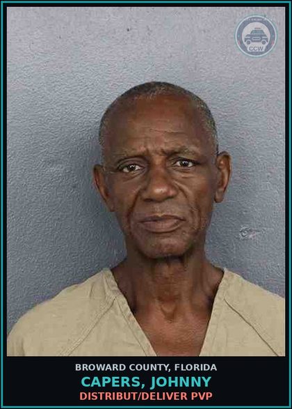 CCW arrest card for CAPERS, JOHNNY in Broward County: DISTRIBUT/DELIVER PVP