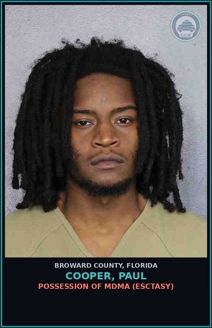 CCW arrest card for COOPER, PAUL in Broward County: PETIT THEFT-2ND DEGREE - 1ST OFFENSE
