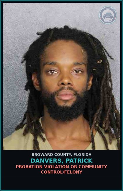 CCW arrest card for DANVERS, PATRICK in Broward County: RESIST OFFICER-OBSTRUCT WITHOUT VIOLENCE