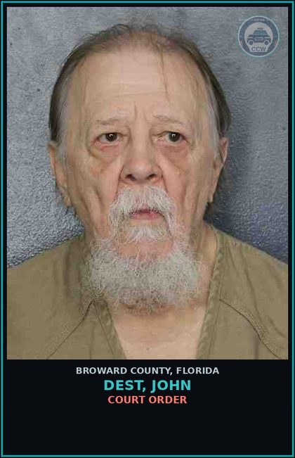 CCW arrest card for DEST, JOHN in Broward County: COURT ORDER