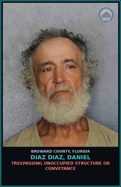 CCW arrest card for DIAZ DIAZ, DANIEL in Broward County: CAPIAS - MUNICIPAL ORDINANCE