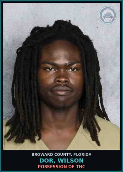 CCW arrest card for DOR, WILSON in Broward County: DRUG PARAPHERNALIA-POSSESS AND OR USE
