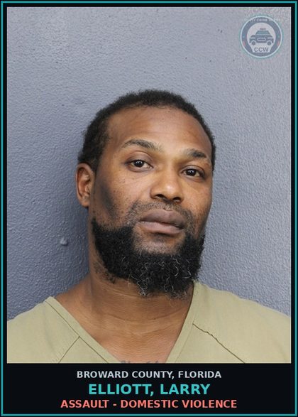 CCW arrest card for ELLIOTT, LARRY in Broward County: ASSAULT - DOMESTIC VIOLENCE