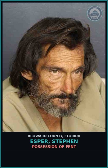 CCW arrest card for ESPER, STEPHEN in Broward County: DRUG PARAPHERNALIA-POSSESS AND OR USE