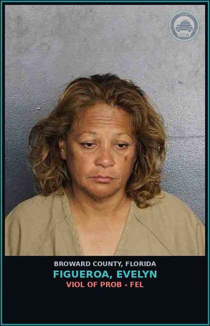 CCW arrest card for FIGUEROA, EVELYN in Broward County: VIOL OF PROB - FEL