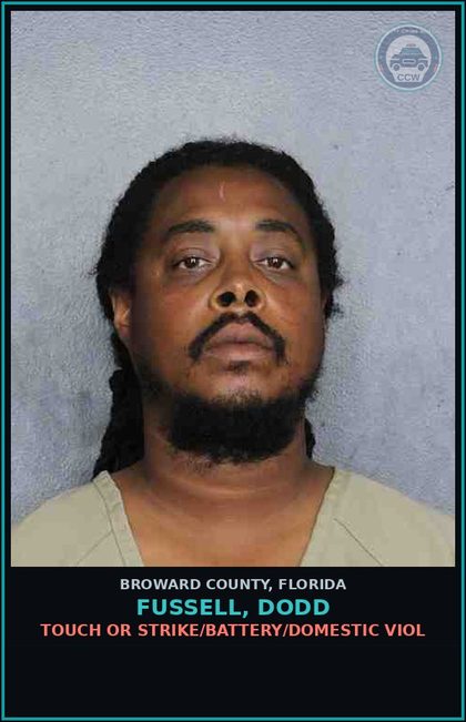 CCW arrest card for FUSSELL, DODD in Broward County: FALSE IMPRISONMENT OF PERSON