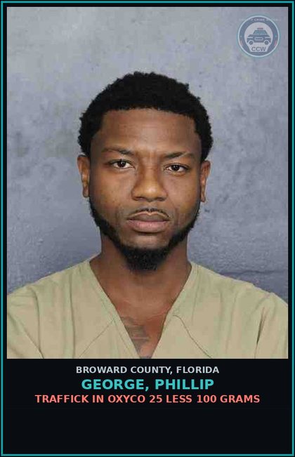 CCW arrest card for GEORGE, PHILLIP in Broward County: TAMPER WITH OR FABRICATE PHYSICAL EVIDENCE