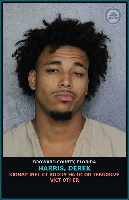 CCW arrest card for HARRIS, DEREK in Broward County: CAPIAS - MISD