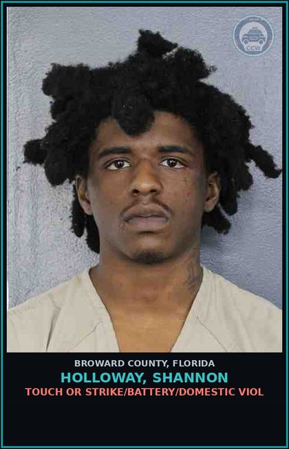 CCW arrest card for HOLLOWAY, SHANNON in Broward County: FALSE IMPRISONMENT OF PERSON