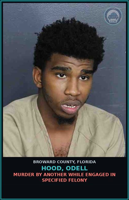 CCW arrest card for HOOD, ODELL in Broward County: AGG ASSAULTW/ DEADLY WEAPON WITHOUT INTENT TO KILL