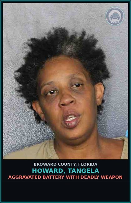 CCW arrest card for HOWARD, TANGELA in Broward County: WRIT OF ARREST