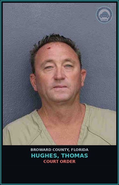 CCW arrest card for HUGHES, THOMAS in Broward County: COURT ORDER