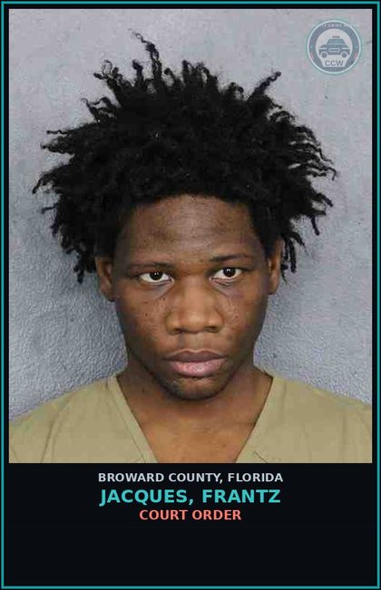 CCW arrest card for JACQUES, FRANTZ in Broward County: COURT ORDER