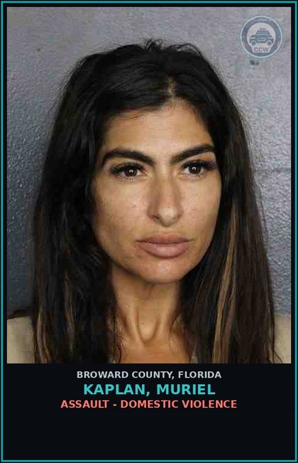 CCW arrest card for KAPLAN, MURIEL in Broward County: ASSAULT - DOMESTIC VIOLENCE