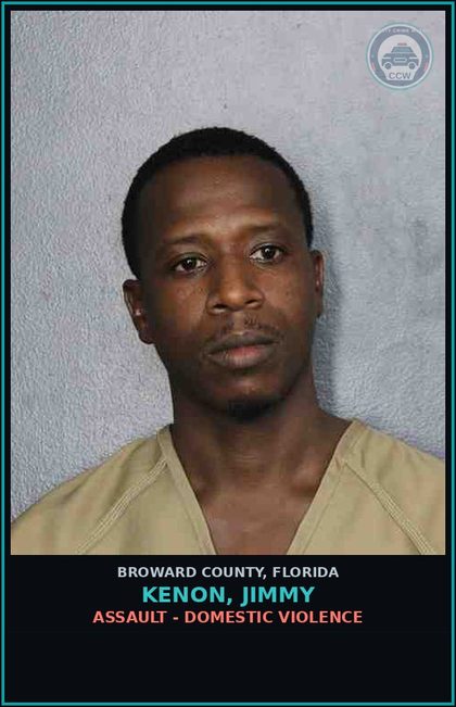 CCW arrest card for KENON, JIMMY in Broward County: ASSAULT - DOMESTIC VIOLENCE
