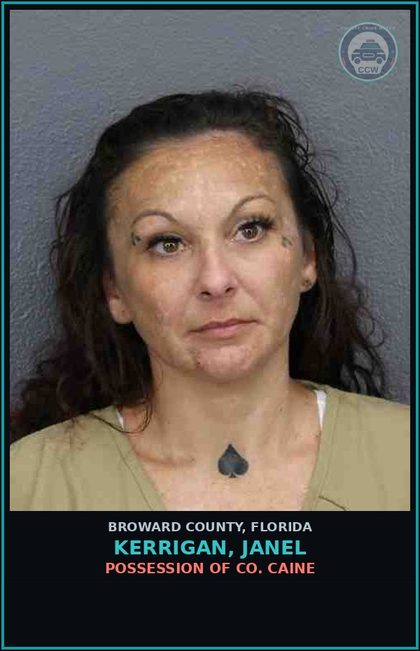 CCW arrest card for KERRIGAN, JANEL in Broward County: DISTRIBUT/DELIVER PVP
