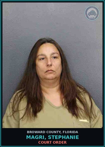 CCW arrest card for MAGRI, STEPHANIE in Broward County: COURT ORDER