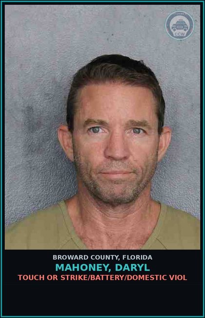 CCW arrest card for MAHONEY, DARYL in Broward County: ABUSE chld WITHOUT GREAT BODILY HARM